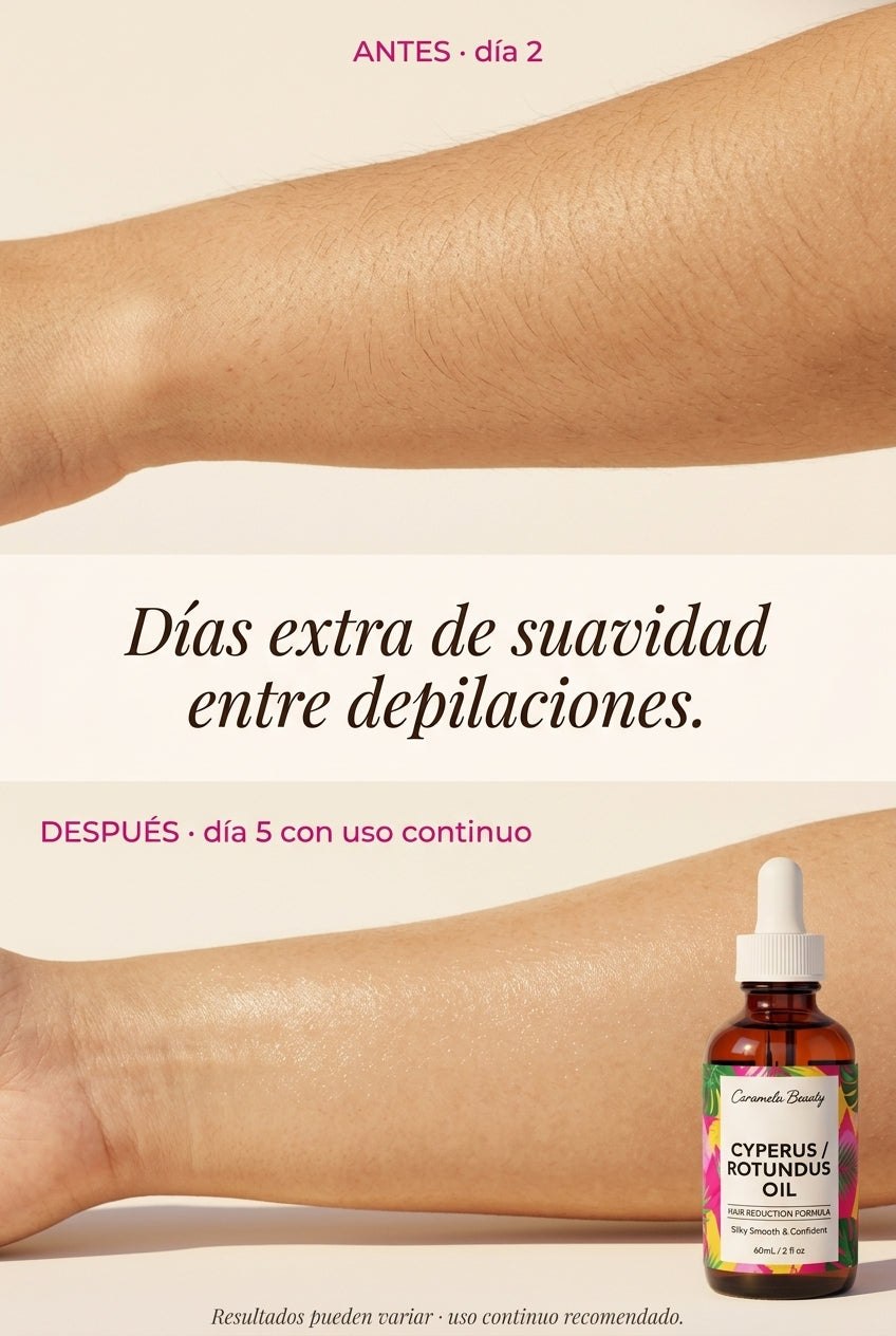 Piel antes y después del uso constante