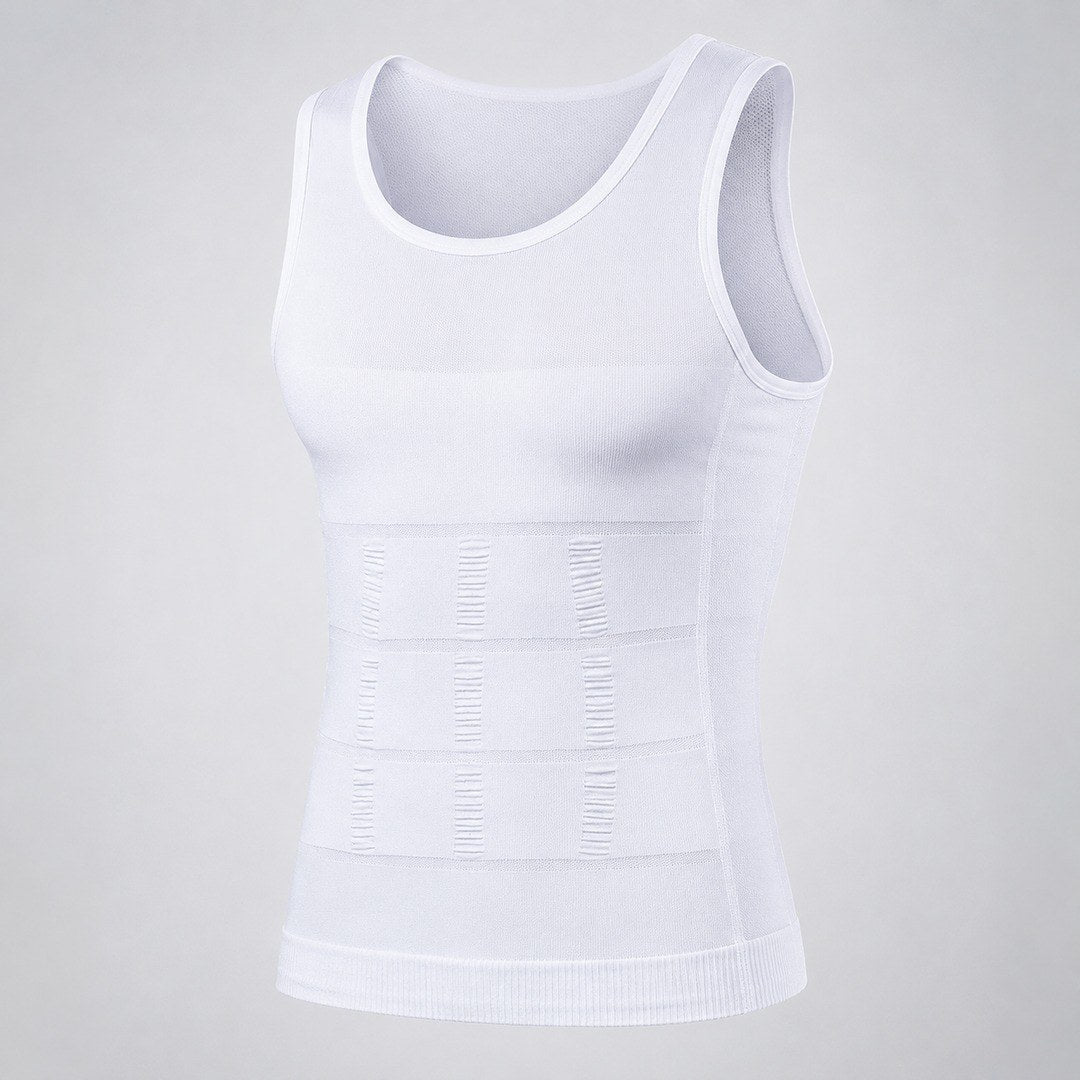 Camiseta de compresión masculina sin mangas