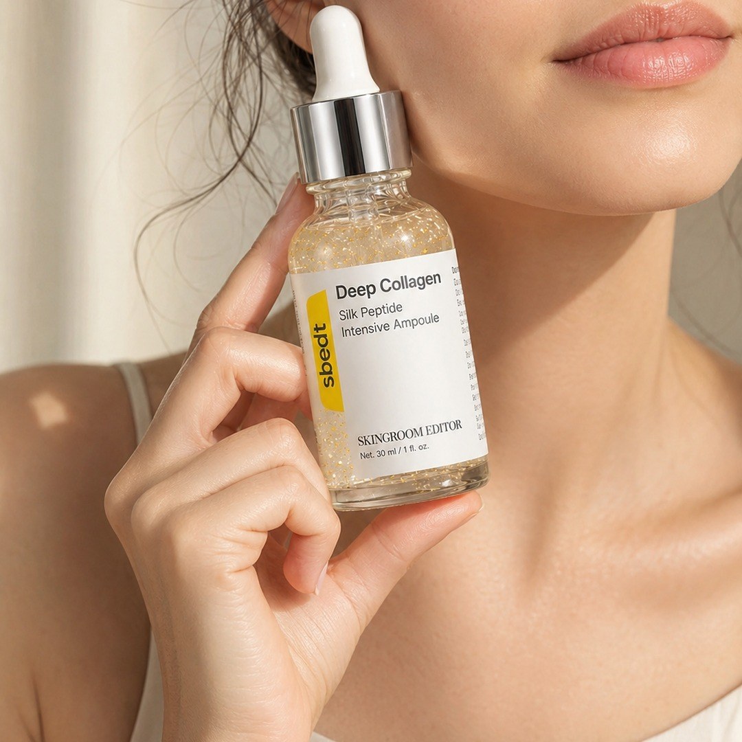 Ampolla Deep Collagen en la mano