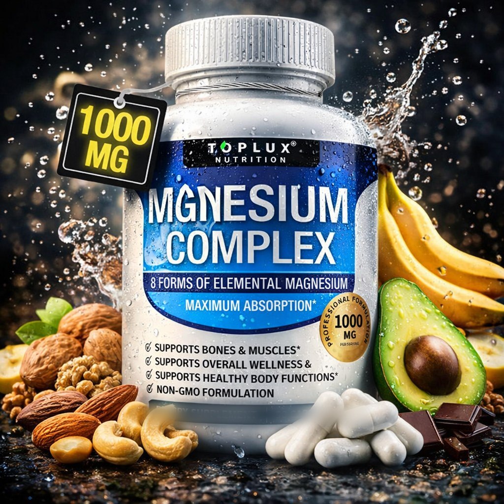 Magnesium Complex 1000mg · 8 formas de magnesio elemental